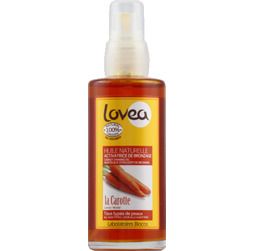 huile de carotte activation bronzage de Lovea